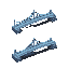 pixel art, slanted energy bridge, 2 different variations