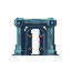 pixel art, sci-fi gate