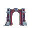 pixel art, sci-fi gate