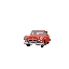 classic car in road