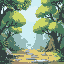 paisagem de floresta densa