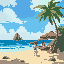 paisagem de praia