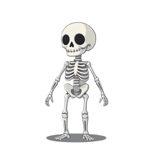 a pixel skeleton 