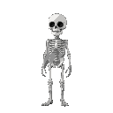 a 2d skeleton character 