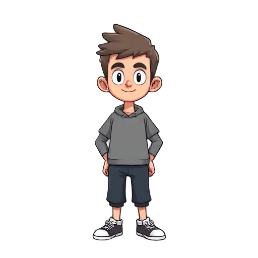 menino, roupa normal, escolar, topdonw