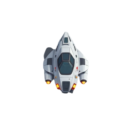 top down 2d space ship