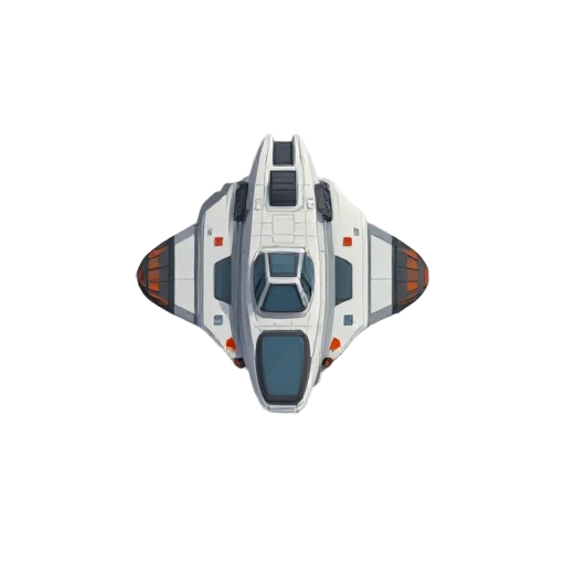 top down 2d space ship