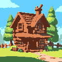 wooden house
