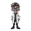 scientist with goggles