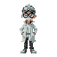 scientist with goggles on head pokemon style