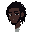 pixel me a black man with dreads that looks like hes from a souls game