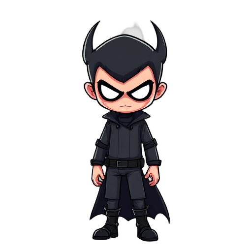  faz um personagem 2d sem fundo sombriu e misterioso como player capa  pixelado e de lado