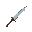 a basic sword pointing top right