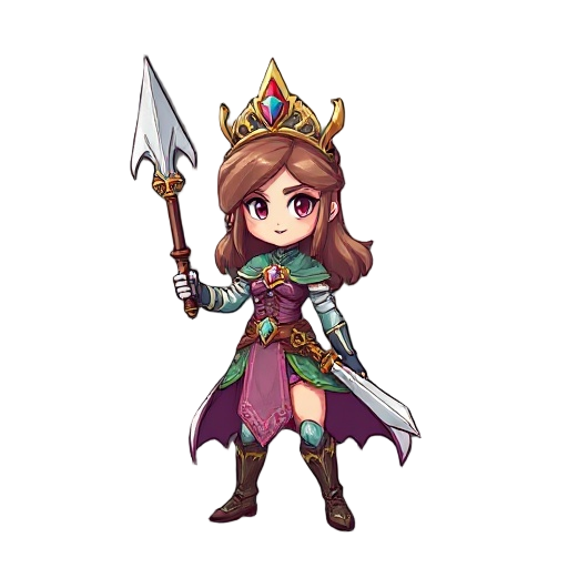 princess warrior of a jrpg