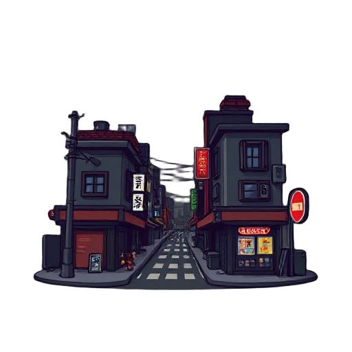 dark street japanese style