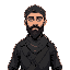 make a jihadist man standing