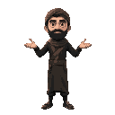 make a jihadist man at t pose of hands and legs