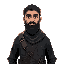 make a jihadist man standing,make full body
