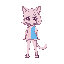 catgirl, pink, blue, cute, trans flag