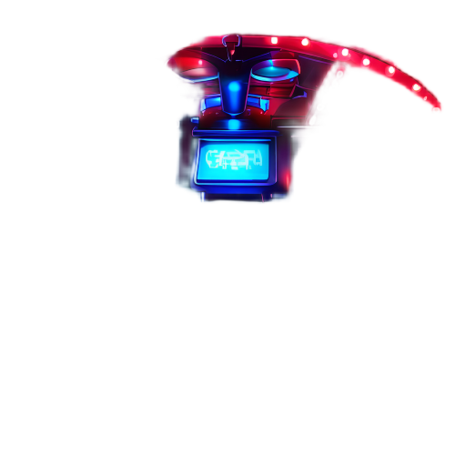 nightclub with red and blue lights