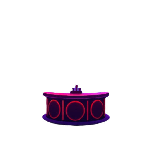 nightclub with red and blue lights