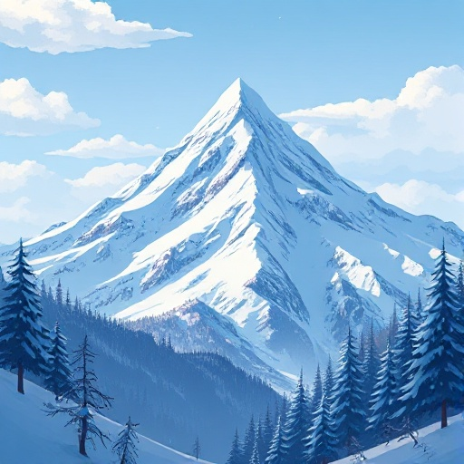 a snowy mountain