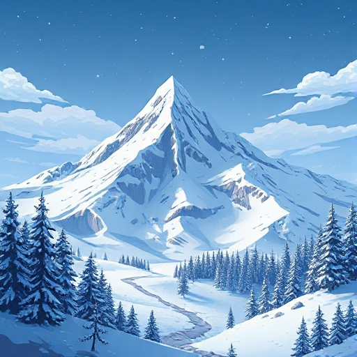 a snowy mountain
