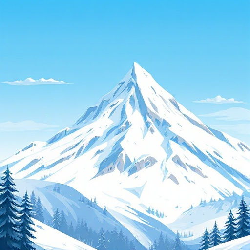 a snowy mountain