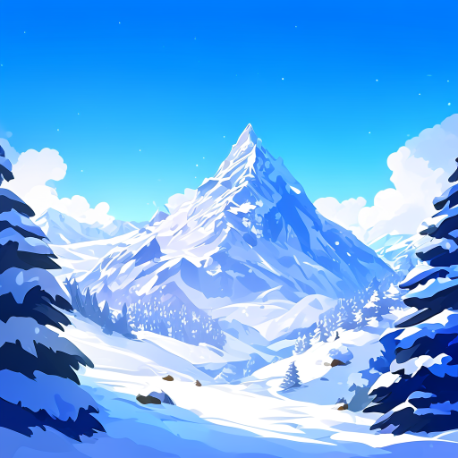 a snowy mountain