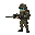 a human soldier