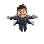 generate animation of mark grayson from invinvible flying leaving earth to space 