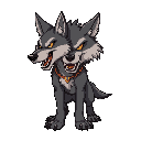 two headed wolf snarling