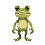 a humanoid frog monster sprite