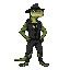 make a buff  lizard man wearing a full mafia outfit side ways