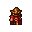 2d sidescroller arabian warrior, dark fantasy style. wears ornate desert armor with flowing robes, wielding a curved scimitar. detailed, gritty, textured look.