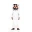 arabian man wearing all white