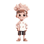 cake face boy pastel peach color, covarege pastel rose, chef costume
