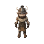 warrior, top down, tiny woods style