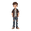 simple guy in casual 