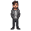simple guy in casual with detailed face