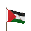 palestine flag, green red