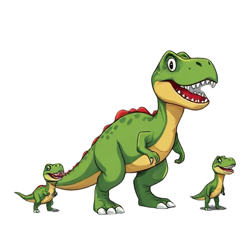 sprite do t-rex com varias poses