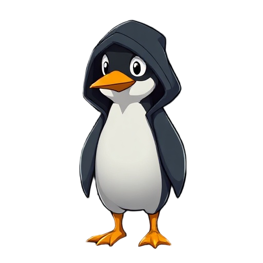 um pinguim estilo night com a capa capa que vai cobrir cobrir todo o corpo