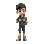 a boy with backpack