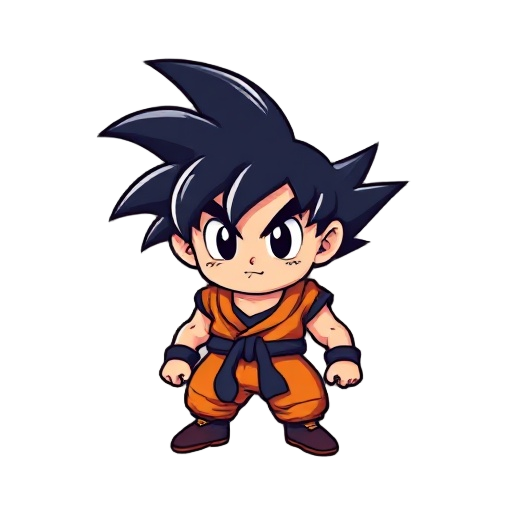 make it like goku retro gameboy style