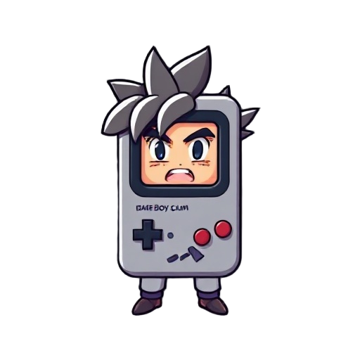 make it like goku retro gameboy style