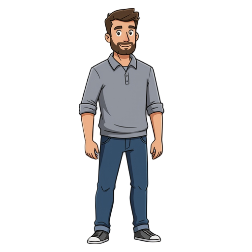 man with isomteric perspective
