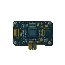 create a sci-fi themed circuit board electronic module/system