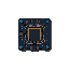 create a sci-fi themed small circuit board cpu looking 