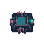 create a sci-fi themed small circuit board cpu looking 